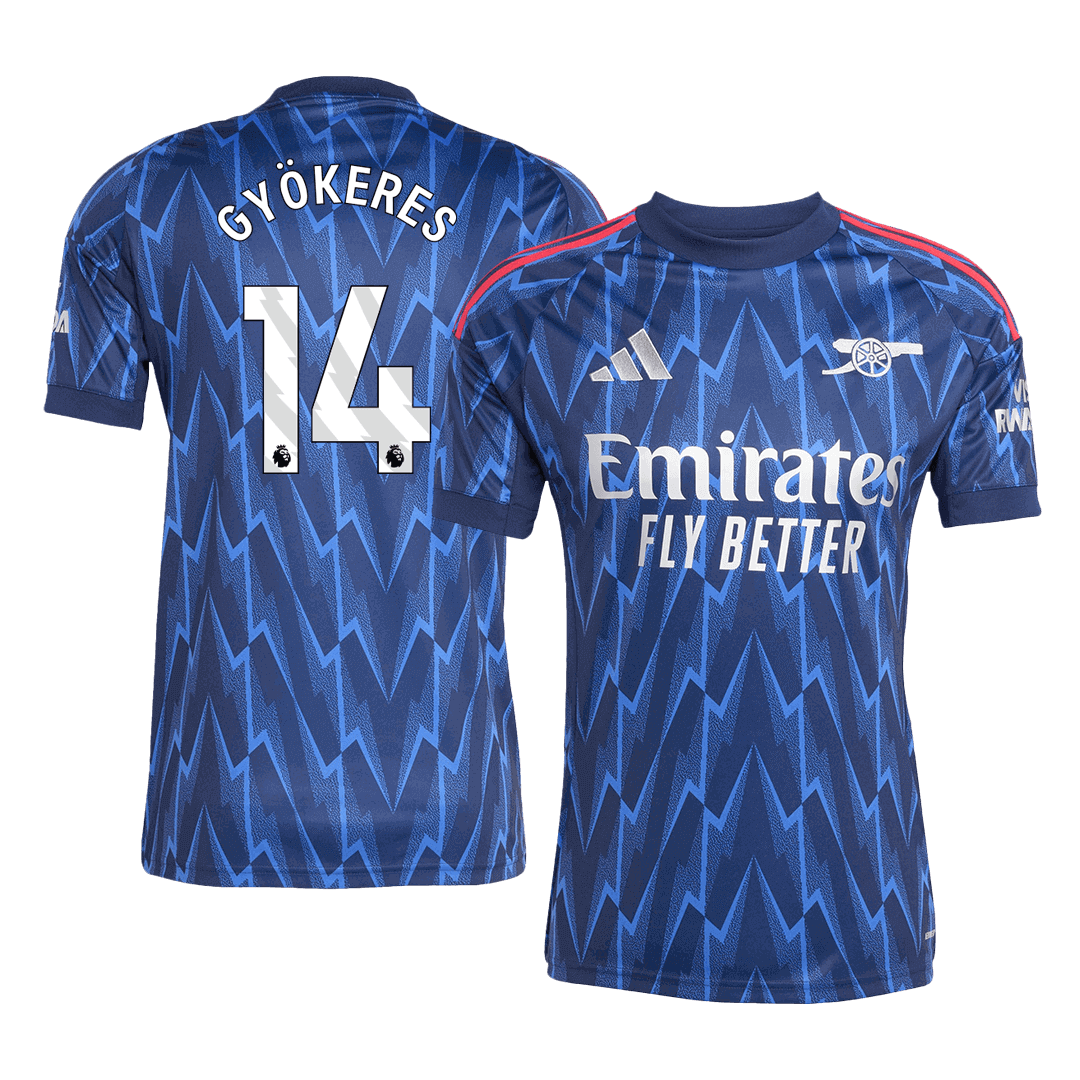Maillot de football extérieur Arsenal 2025/26 pour homme GYÖKERES #14