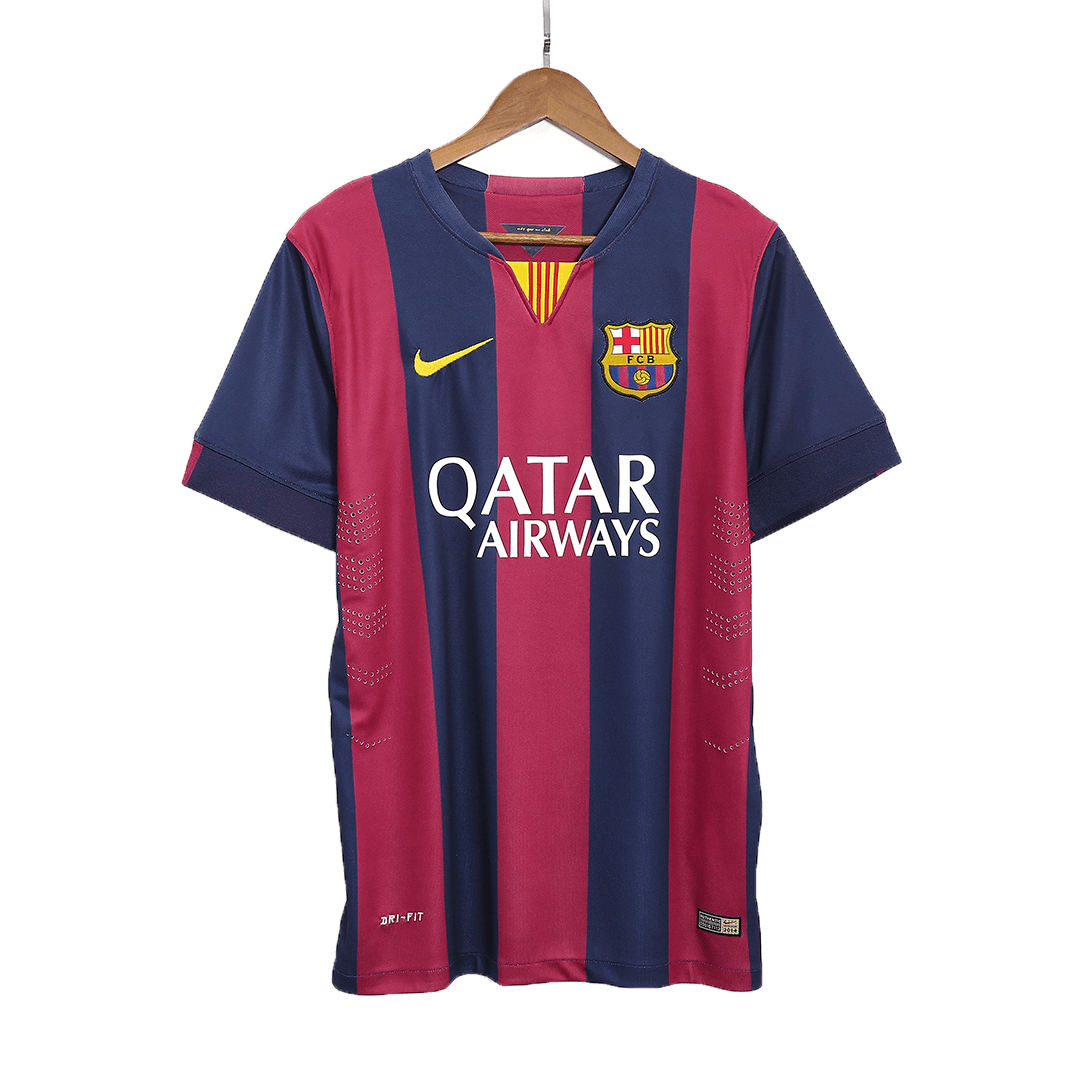 Retro Men's Barcelona 2014/15 Home Soccer Jersey
