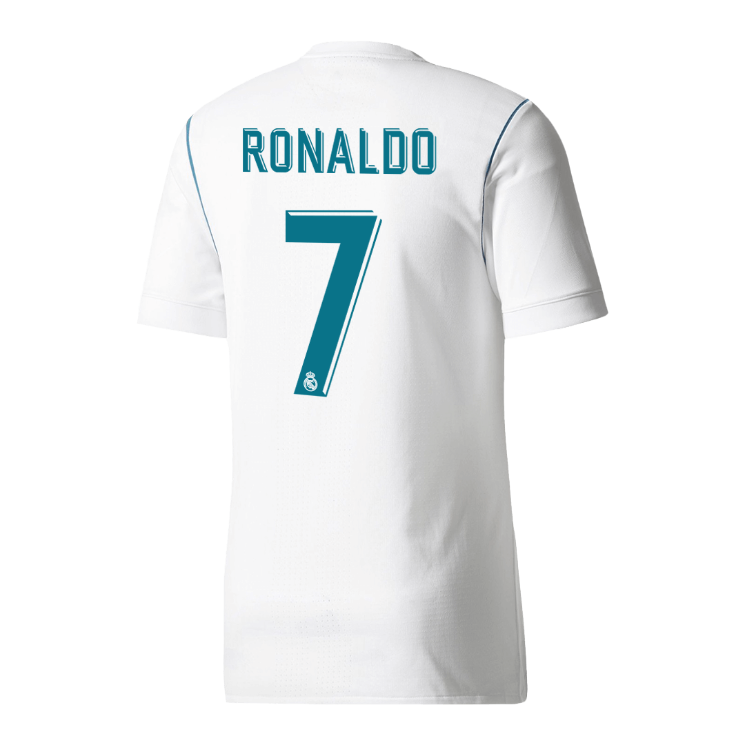 Maillot de football domicile Real Madrid 2017/18 RONALDO #7 Rétro pour homme