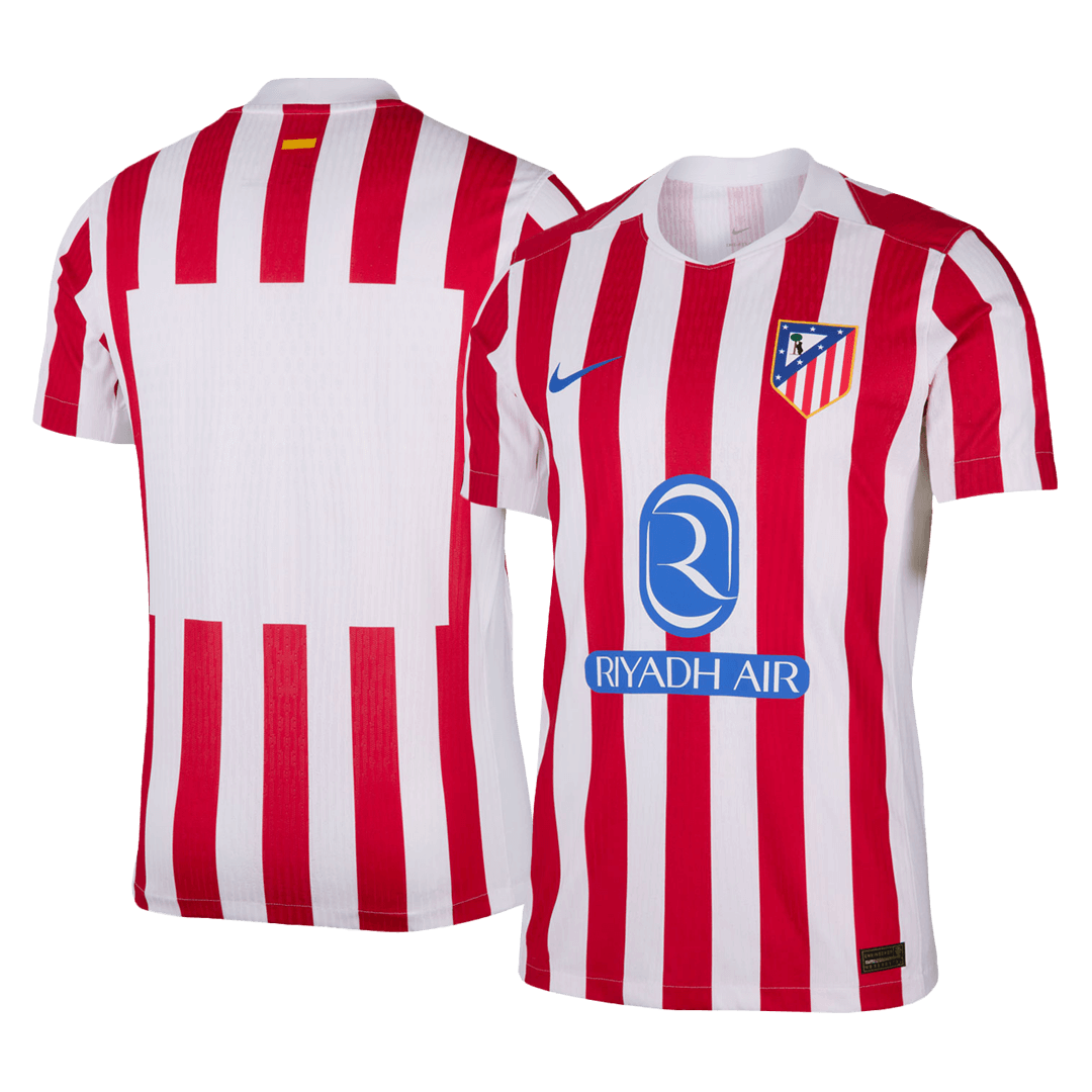 Maillot Domicile de Football Atletico Madrid Saison 2025/26 Version Joueur pour Homme - Coupe Ajustée