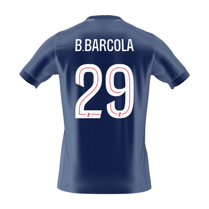 B.BARCOLA #29 Maillot de Foot Domicile PSG 2025/26 Homme [PREMIUM]