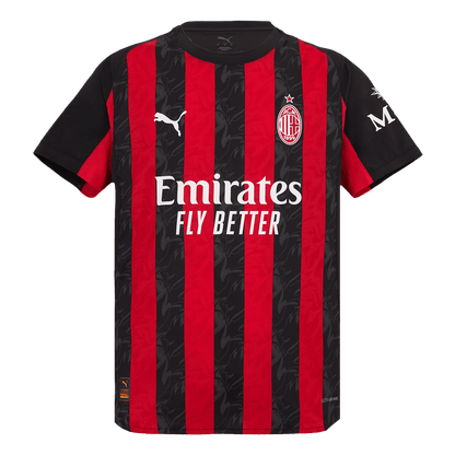 Maillot de foot domicile AC Milan 2025/26 pour homme - Version joueur - Coupe ajustée