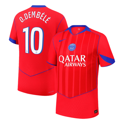 O.DEMBÉLÉ #10 Maillot de Foot Homme PSG 2025/26 Version Joueur Troisième Extérieur - Coupe Slim