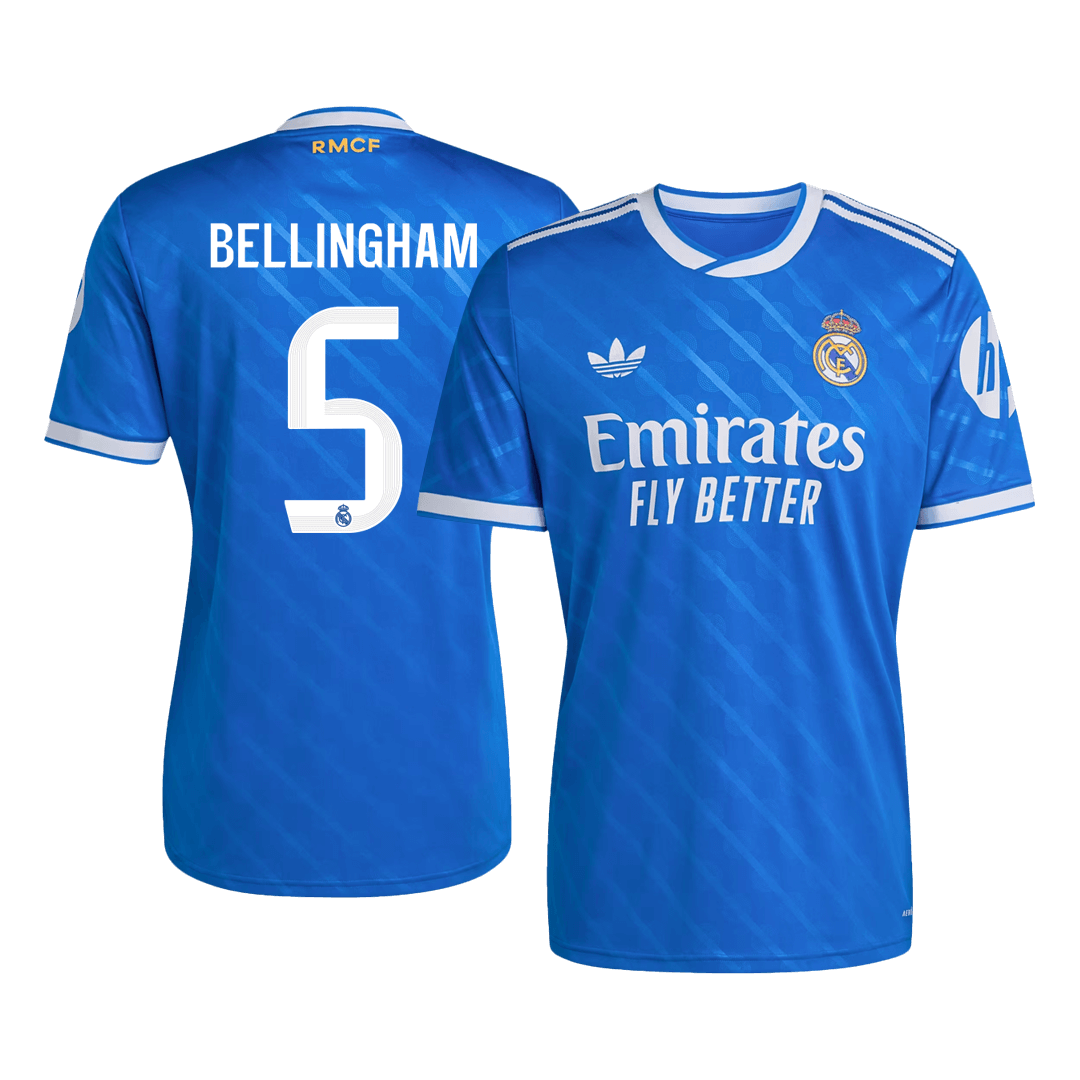 Maillot de foot BELLINGHAM #5 Real Madrid Troisième Extérieur Homme 2025/26