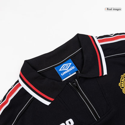 Maillot de football rétro extérieur Manchester United 1998 pour homme