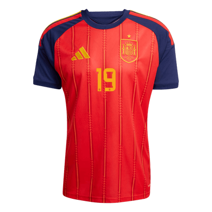 Maillot de football domicile Espagne Coupe du Monde 2026 LAMINE YAMAL #19 Homme [PREMIUM]