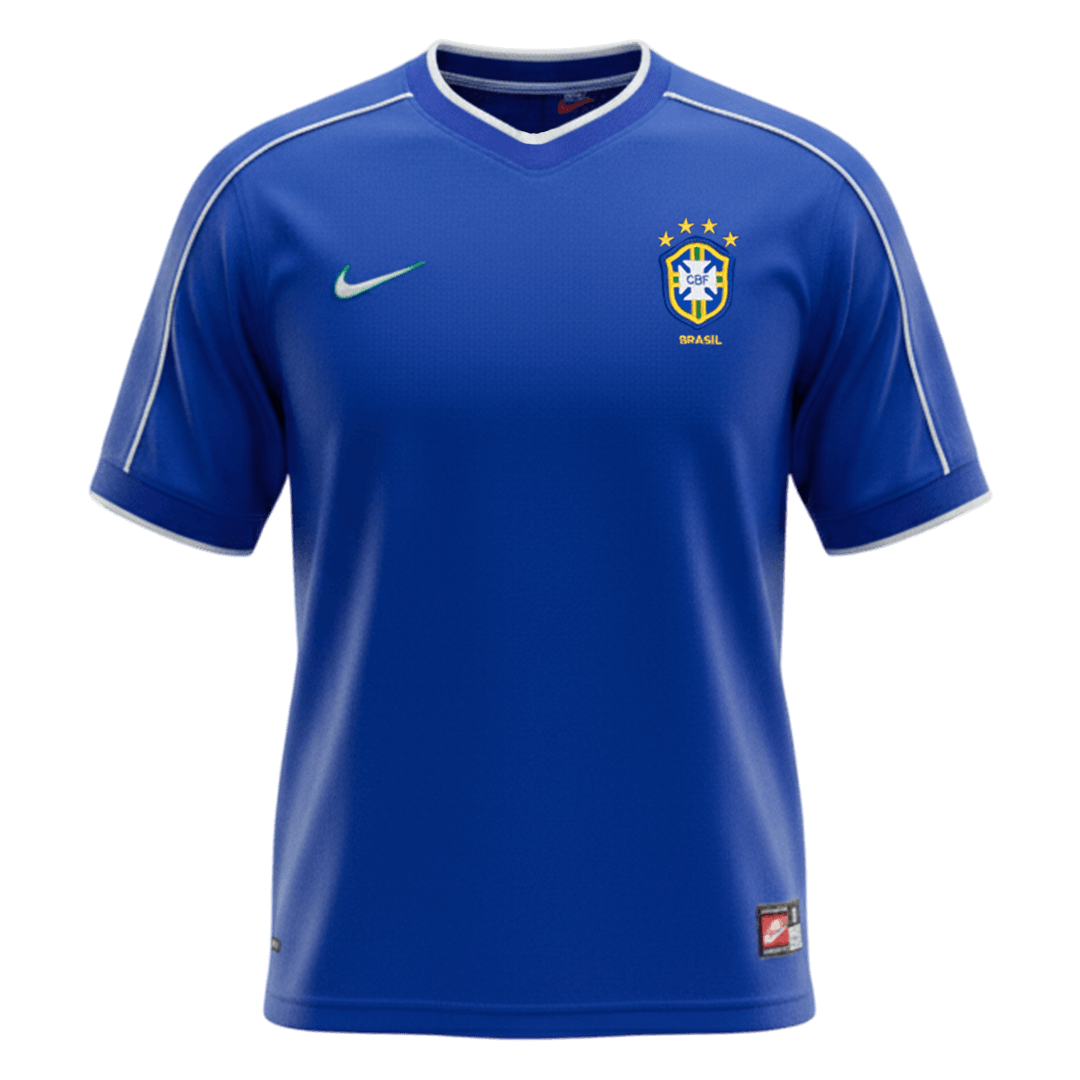 Maillot de foot extérieur rétro Brésil 1998 pour homme