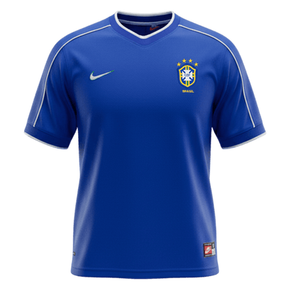 Maillot de foot extérieur rétro Brésil 1998 pour homme
