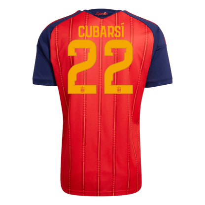 CUBARSÍ #22 Men's Spain World Cup 2026 Player Version Champion Edition Home Soccer Jersey
