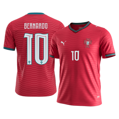 Maillot de Foot Domicile BERNARDO #10 Portugal Coupe du Monde 2026 pour Homme