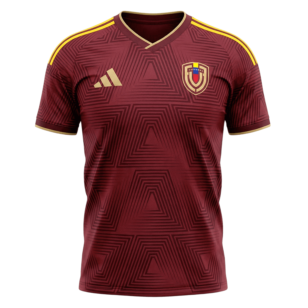 Maillot de football domicile Venezuela Coupe du Monde 2026 pour hommes version joueur - Coupe ajustée