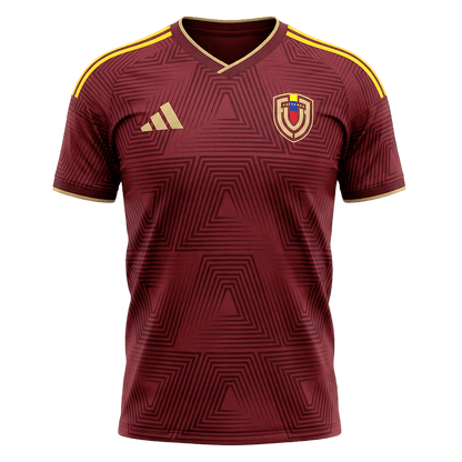 Maillot de football domicile Venezuela Coupe du Monde 2026 pour hommes version joueur - Coupe ajustée