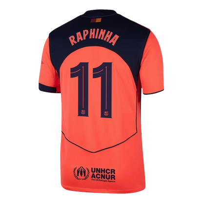 Maillot de football RAPHINHA #11 FC Barcelone UCL 2025/26 Troisième Extérieur pour homme