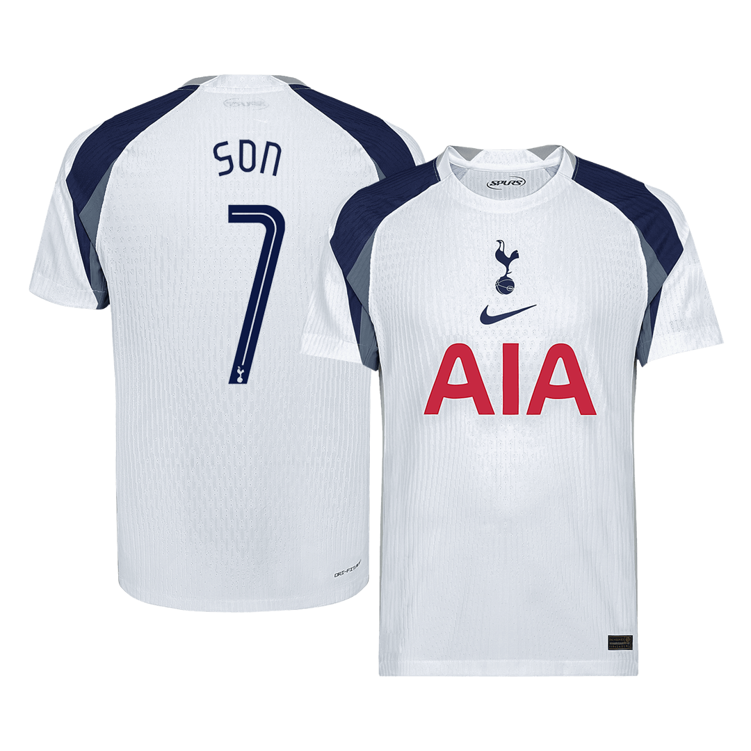 SON #7 Maillot de football domicile Tottenham Hotspur LDC 2025/26 - Version Joueur - Coupe Slim pour homme