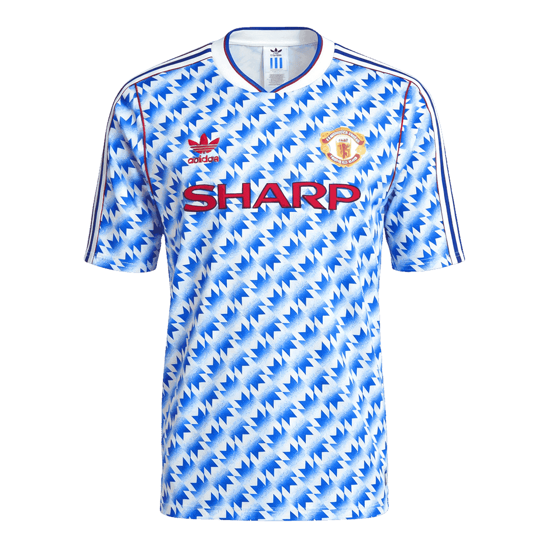 Maillot de foot extérieur rétro Manchester United 1990/92 pour homme