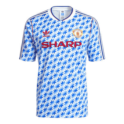 Maillot de foot extérieur rétro Manchester United 1990/92 pour homme