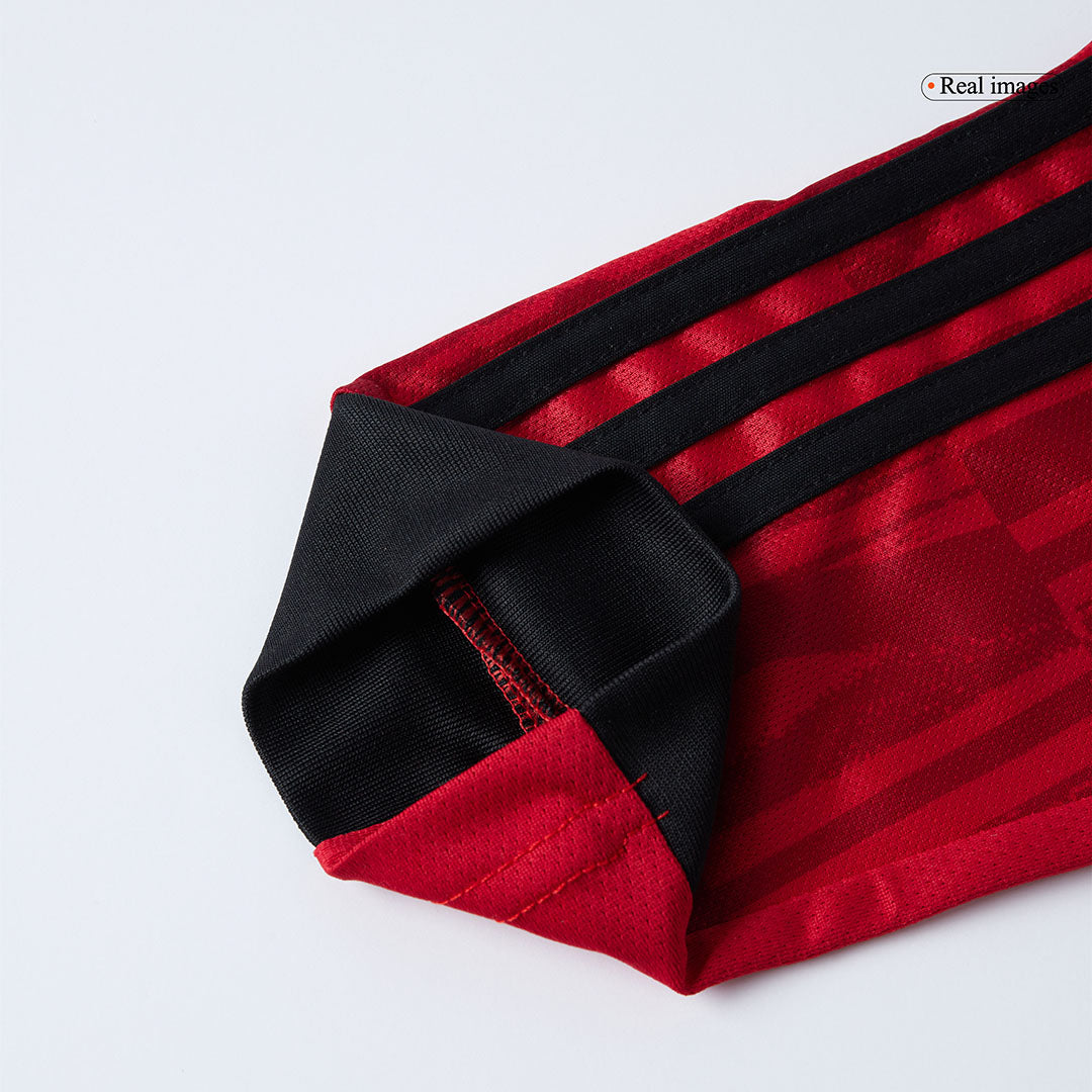 Maillot de foot à manches longues domicile Manchester United 2025/26 pour homme