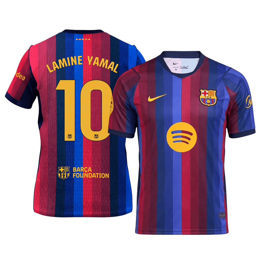 LAMINE YAMAL #10 Men's Barcelona 2026/27 Home Soccer Jersey