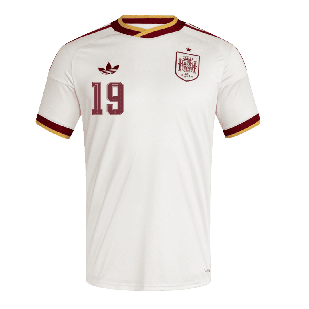 Maillot de Foot Extérieur Homme Espagne Coupe du Monde 2026 LAMINE YAMAL #19