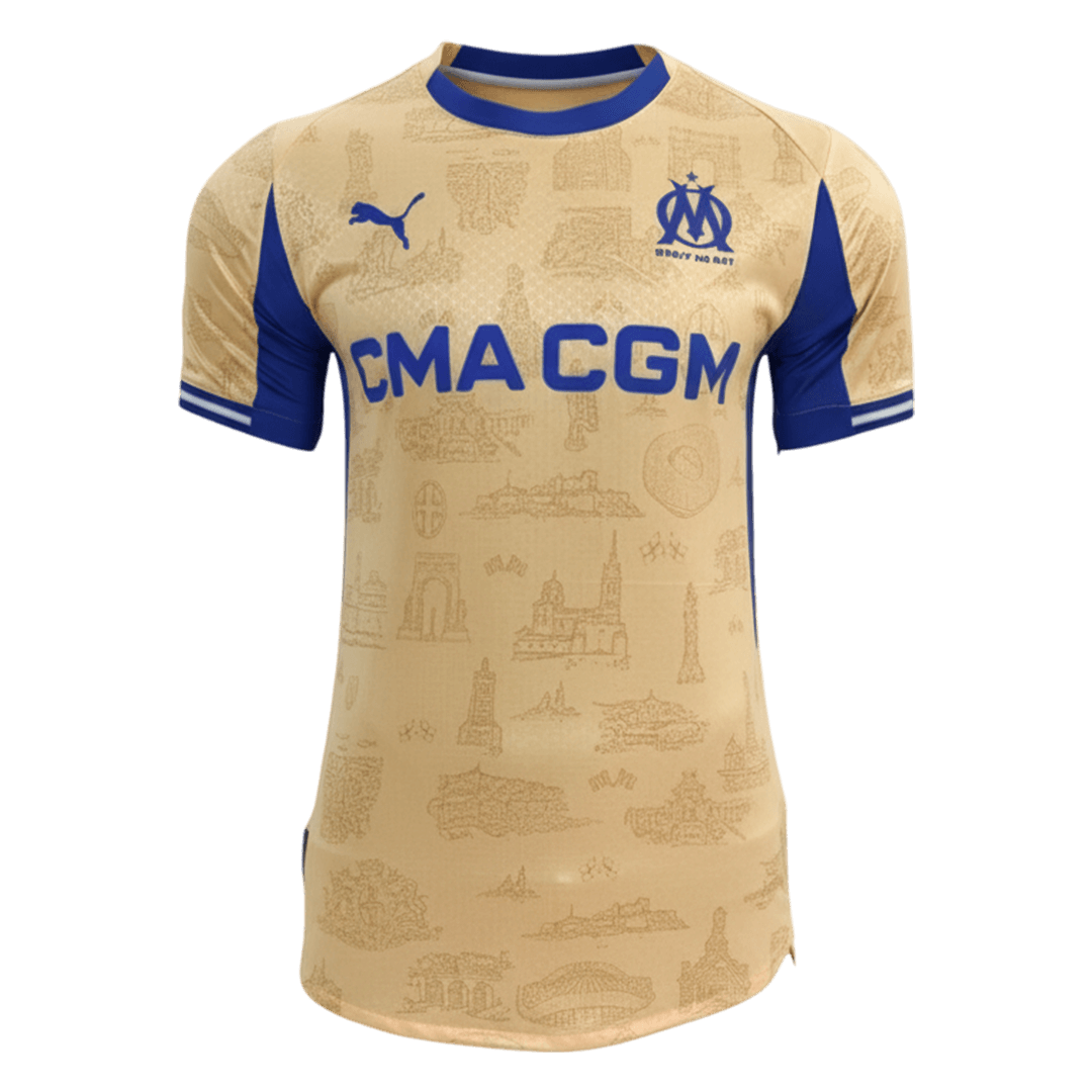 Maillot de football Quatrième Extérieur Homme Marseille Saison 2025/26 Version Joueur - Coupe Ajustée