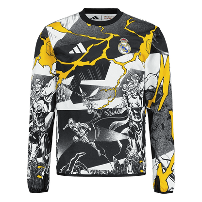 Maillot de football manches longues Real Madrid 2025/26 pour homme