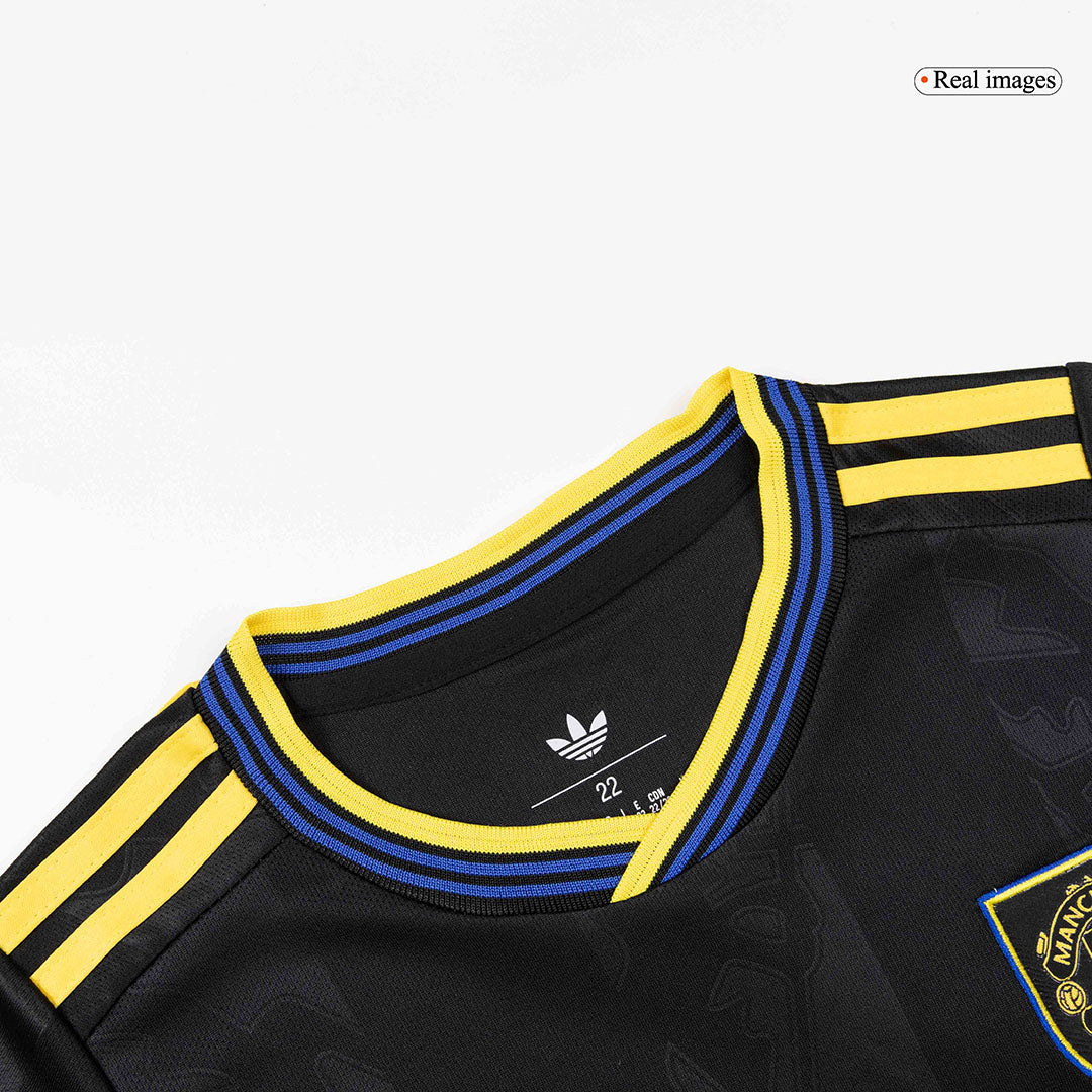 Maillot de football enfant Manchester United Troisième Extérieur 2025/26 Kit Complet
