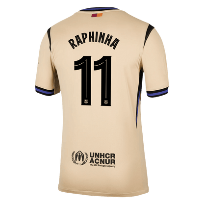 Maillot de foot extérieur RAPHINHA #11 Homme Barcelone LDC 2025/26