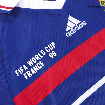 Maillot de foot domicile rétro homme France Coupe du Monde 1998