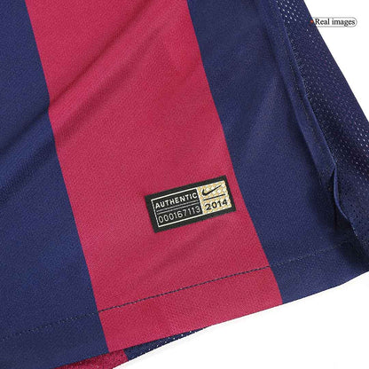Retro Men's Barcelona 2014/15 Home Soccer Jersey
