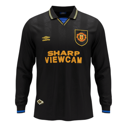Maillot de football rétro domicile à manches longues Manchester United 1993/94 pour homme