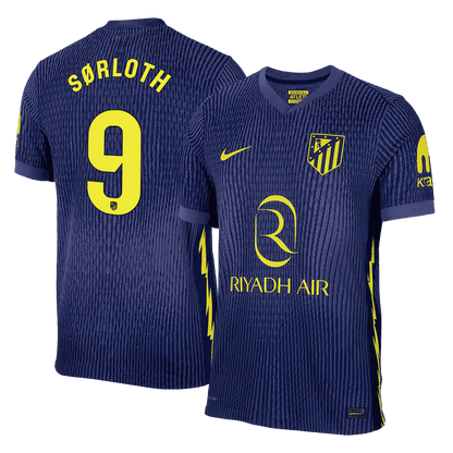 Maillot de foot extérieur SØRLOTH #9 Atletico Madrid 2025/26 Version Joueur pour Homme - Coupe Slim