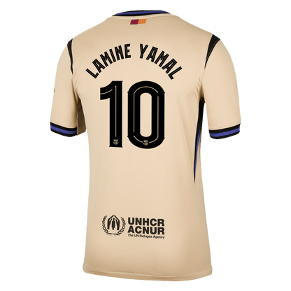 Maillot de football LAMINE YAMAL #10 Barcelone Ligue des Champions 2025/26 extérieur homme
