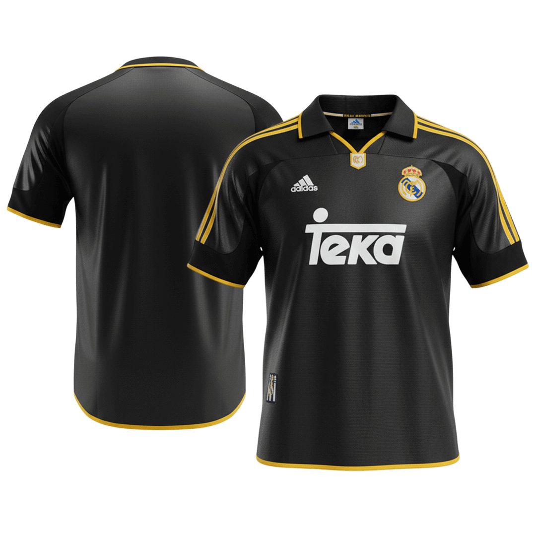 Maillot de football rétro extérieur Real Madrid 1999/01 pour homme