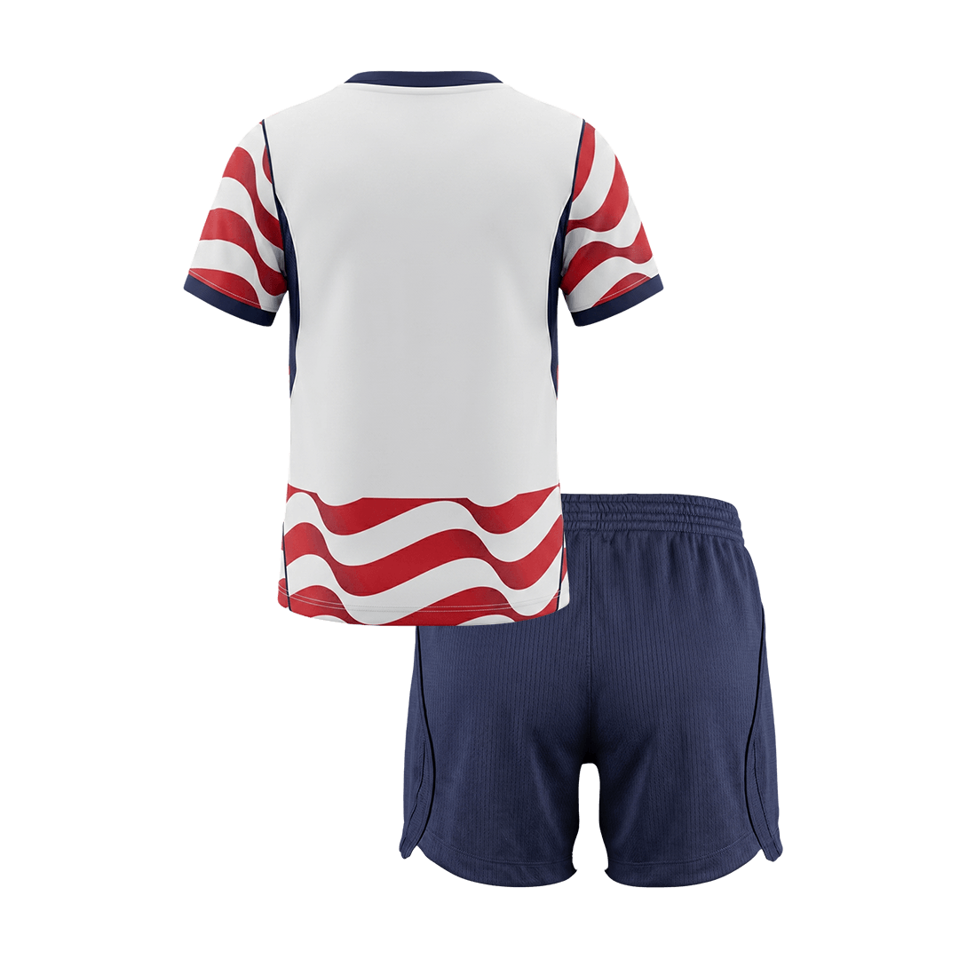 Kid's USA World Cup 2026 Home Soccer Jersey Kit