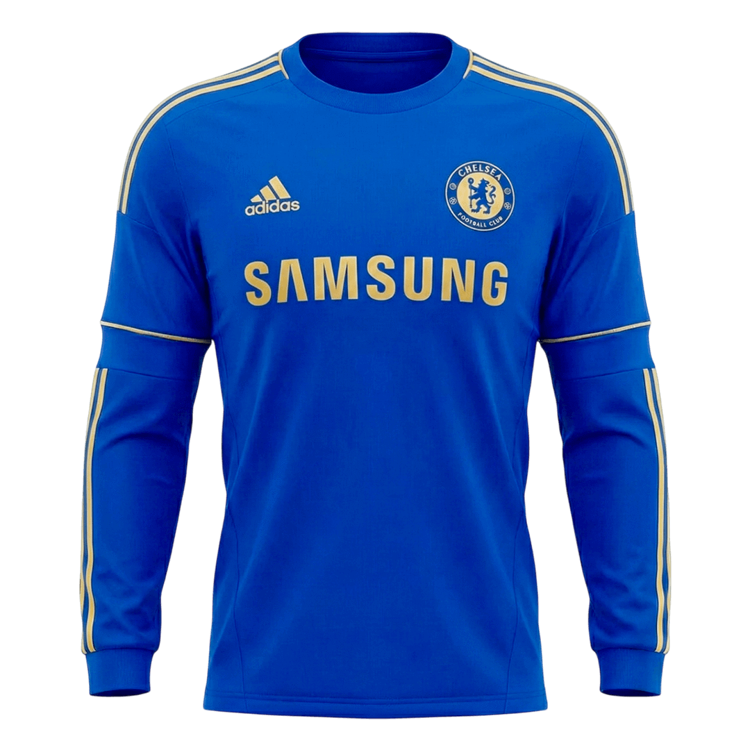 Maillot de football Chelsea Rétro Domicile Homme Manches Longues 2012/13