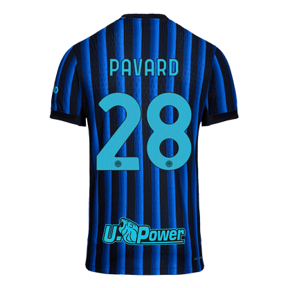 Maillot de Foot Domicile Inter Milan 2025/26 - Version Joueur - Homme PAVARD #28 - Coupe Slim