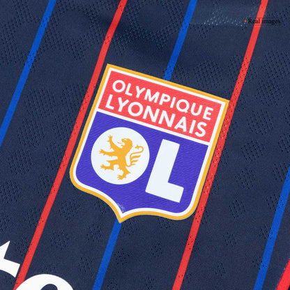 Maillot de football extérieur Olympique Lyonnais 2025/26 pour homme – Version joueur – Coupe slim