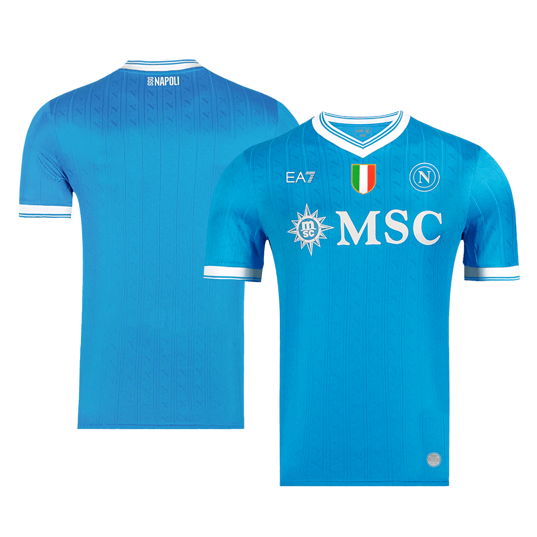 Maillot de football domicile officiel Napoli 2025/26 pour homme - Coupe ajustée