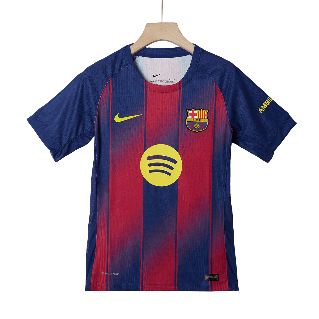 Maillot de foot domicile Homme Lamine Yamal #10 FC Barcelone saison 2025/26 - Coupe slim