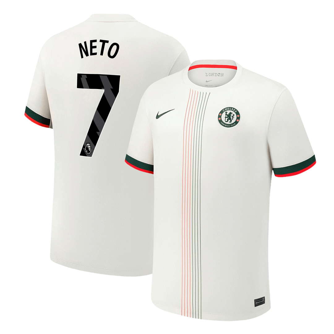 Maillot de foot extérieur NETO #7 Homme Chelsea 2025/26