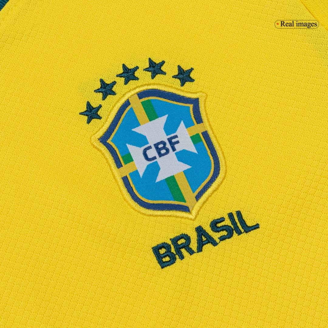 Ensemble maillot de foot domicile Brésil Coupe du Monde 2026 pour enfant