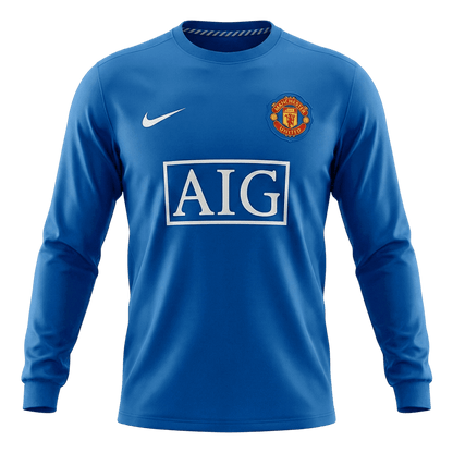 Maillot de Foot Rétro Homme Manchester United 2008/09 Troisième Extérieur Manches Longues