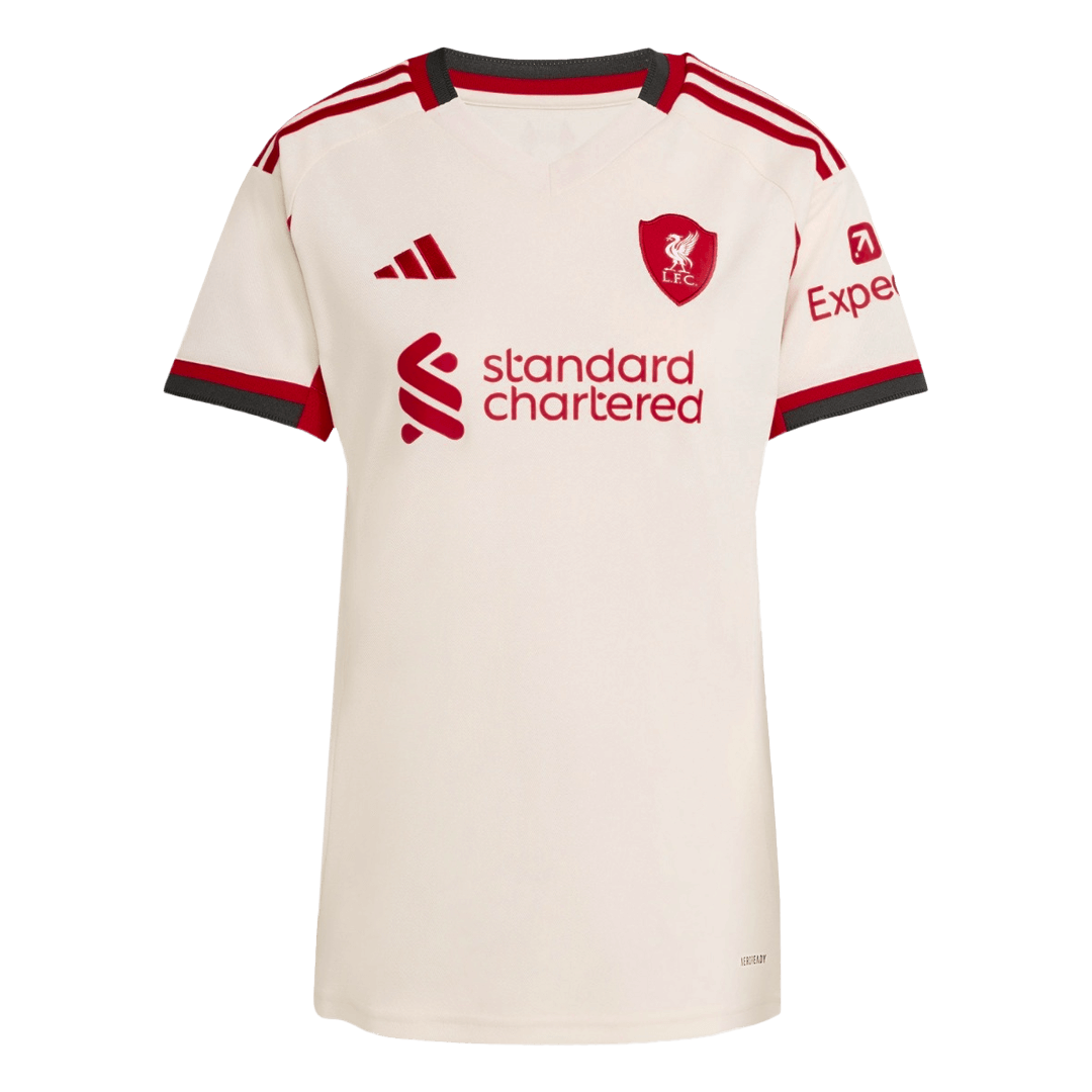 Maillot de foot extérieur femme Liverpool 2025/26