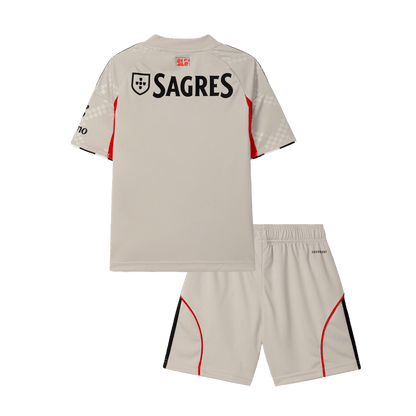 Kit maillot de foot extérieur enfant Benfica 2025/26