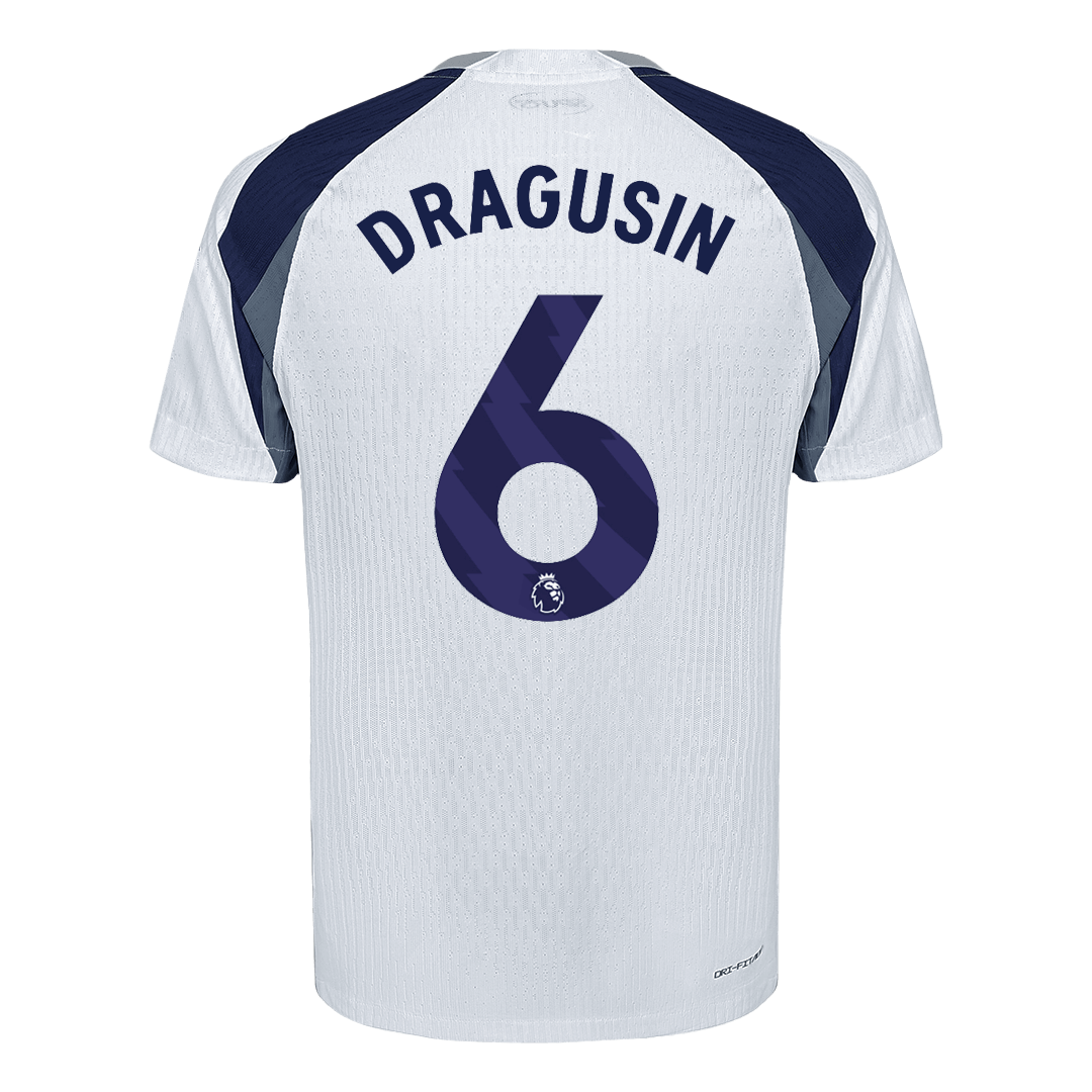 Maillot de football domicile homme version joueur Tottenham Hotspur 2025/26 DRAGUSIN #6 - Coupe ajustée