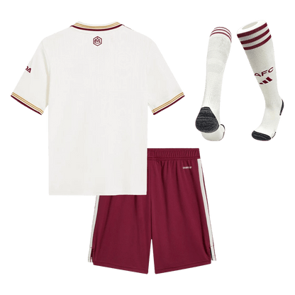 Ensemble complet maillot de foot enfant Arsenal troisième extérieur 2025/26
