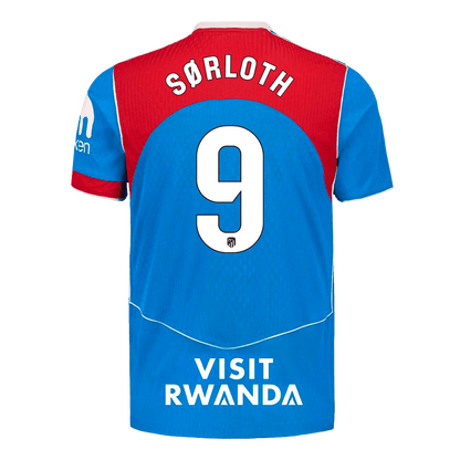 Maillot de foot SØRLOTH #9 Atletico Madrid 2025/26 Troisième tenue version joueur pour homme - Coupe ajustée