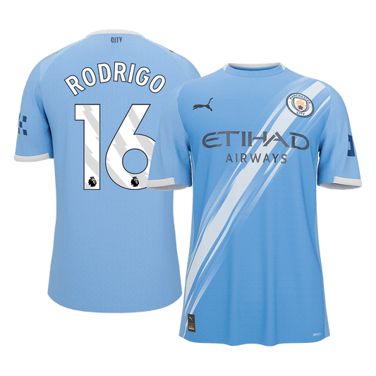 RODRIGO #16 Men's Manchester City 2025/26 Home Soccer Jersey [PREMIUM]