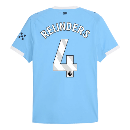 REIJNDERS #4 Maillot de Foot Domicile Homme Manchester City Version Joueur 2025/26 - Coupe Slim