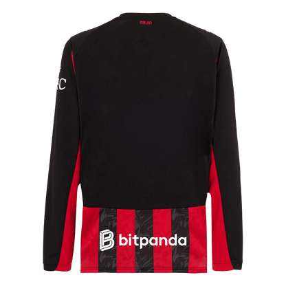 Maillot de Foot Domicile AC Milan 2025/26 Manches Longues Homme